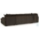 Midnight Madness Chocolate Brown 3 Piece Sectional with Chaise