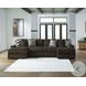 Midnight Madness Chocolate Brown 3 Piece Sectional with Chaise