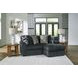 Midnight Madness Gunmetal 2 Piece Sectional with Chaise