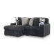 Midnight Madness Gunmetal Sectional