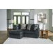 Midnight Madness Gunmetal 2 Piece Chaise Sectional