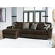 Midnight Madness Chocolate Brown 2 Piece Sectional Sofa with LAF Chaise