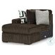 Midnight Madness Chocolate Brown 3 Piece Sectional with Chaise