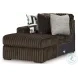 Midnight Madness Chocolate Brown Super Chaise