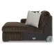 Midnight Madness Chocolate Brown Super Chaise