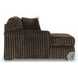 Midnight Madness Chocolate Brown 3 Piece Sectional with Chaise