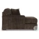 Midnight Madness Chocolate Brown Super Chaise
