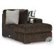 Midnight Madness Chocolate Brown Super Chaise