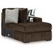 Midnight Madness Chocolate 2 Piece Modular Sectional with Chaise