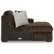 Midnight Madness Chocolate 2 Piece Modular Sectional with Chaise