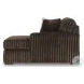 Midnight Madness Chocolate Brown Super Chaise