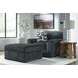 Midnight Madness Gunmetal Oversized Chair