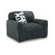 Midnight Madness Gunmetal Oversized Chair