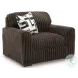 Midnight Madness Chocolate Living Room Set