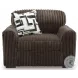 Midnight Madness Chocolate Living Room Set