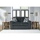 Midnight Madness Gunmetal Living Room Set