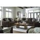 Midnight Madness Chocolate Living Room Set