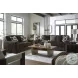 Midnight Madness Chocolate Living Room Set