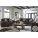 Midnight Madness Chocolate Living Room Set