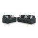 Midnight Madness Gunmetal Living Room Set