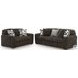 Midnight Madness Chocolate Loveseat