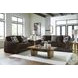 Midnight Madness Chocolate Living Room Set
