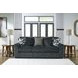 Midnight Madness Gunmetal Living Room Set