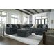 Midnight Madness Gunmetal 5 Piece Chaise Sectional