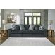 Midnight Madness Gunmetal 3 Piece Sectional Sofa