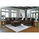 Midnight Madness Chocolate 6 Piece Modular Sectional and Chaise with Pillows