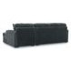 Midnight Madness Gunmetal 2 Piece Sofa Chaise Sectional