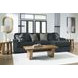 Midnight Madness Gunmetal 2 Piece Sofa Chaise Sectional