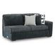 Midnight Madness Gunmetal 2 Piece Sectional Sofa Chaise