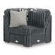 Midnight Madness Gunmetal 6 Piece Sectional with Chaise