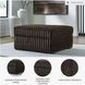 Midnight Madness Chocolate Brown Oversized Accent Ottoman