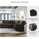 Midnight Madness Chocolate Brown 4 Piece Sectional with LAF Chaise