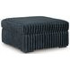 Midnight Madness Gunmetal Oversized Accent Ottoman