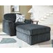 Midnight Madness Gunmetal Oversized Accent Ottoman