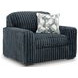 Midnight Madness Gunmetal Oversized Chair