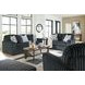 Midnight Madness Gunmetal Sofa