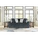Midnight Madness Gunmetal 2 Piece Sectional Sofa