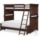 Canterbury Warm Cherry Twin Over Full Bunk Bed
