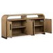 Tristan Swiss Coffee 4 Door Glass Top Sideboard