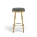 Oodle Green Performance Vegan Mohair Upholstered Bar Stool