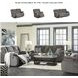 Tulen Gray Reclining Loveseat
