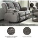 Tulen Gray Reclining Loveseat