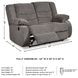 Tulen Gray Reclining Loveseat