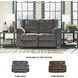 Tulen Gray Reclining Loveseat