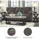 Tulen Gray Reclining Sofa