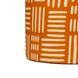 Lucy Rust Orange Upholstered Accent Stool